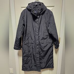 Lands' End Women's Mid-Length Insulated Hooded Parka - Size Medium - Warm!